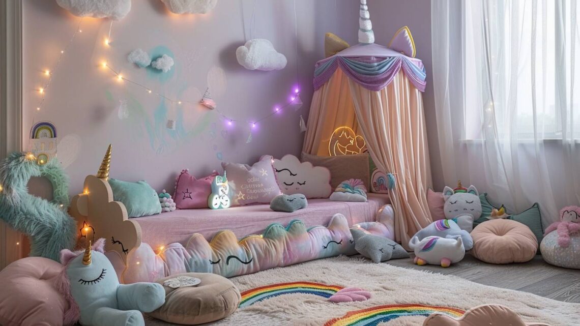 Un univers féérique pour une chambre enfant : thème licorne